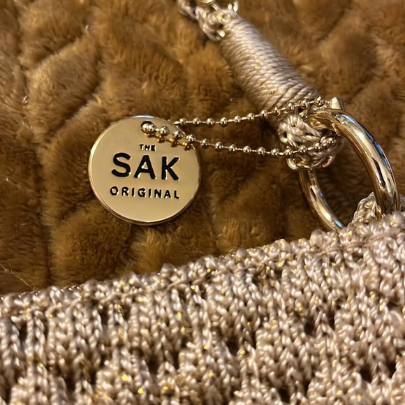 The SAK Purse Women’s Christy Ginger Gold Braided Clutch/shoulder bag - Picture 3 of 10